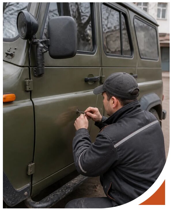 Профессиональное вскрытие автомобиля УАЗ без повреждений в Фрязине